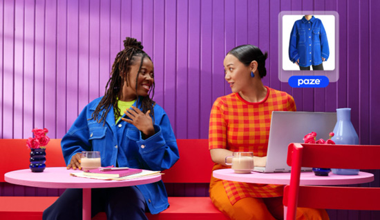 women talking in cafe